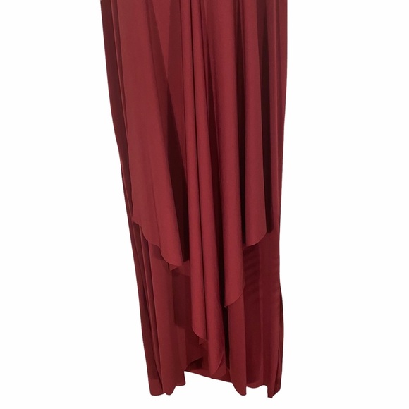 Ashley Stewart Maxi Dress Maroon Sz 18/20 NWT - Picture 3 of 10